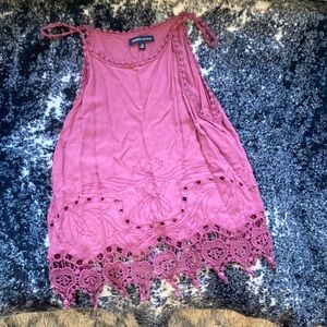 Embroidered Boho Tank Top